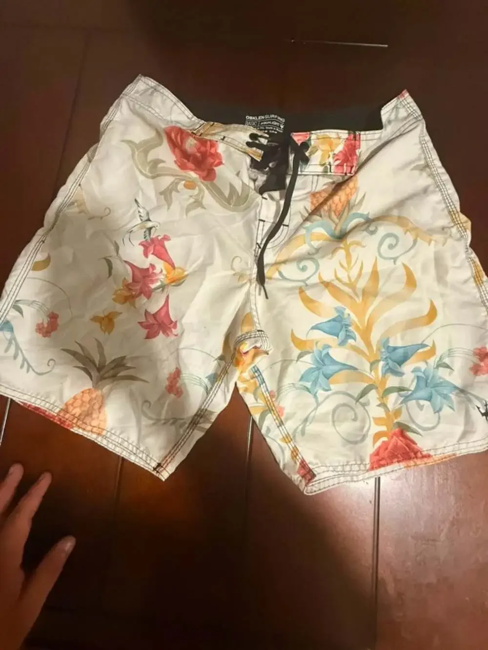 Osklen Surfing Basic Aqualight Boardshorts Size USA 30 Floral Pineapple